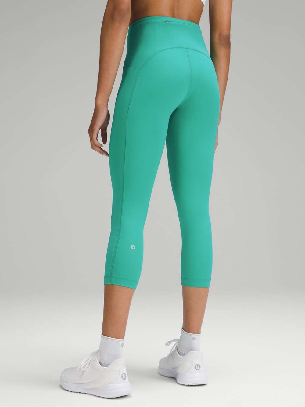 lululemon athletica Teal Green High-Rise Cropped Leggings